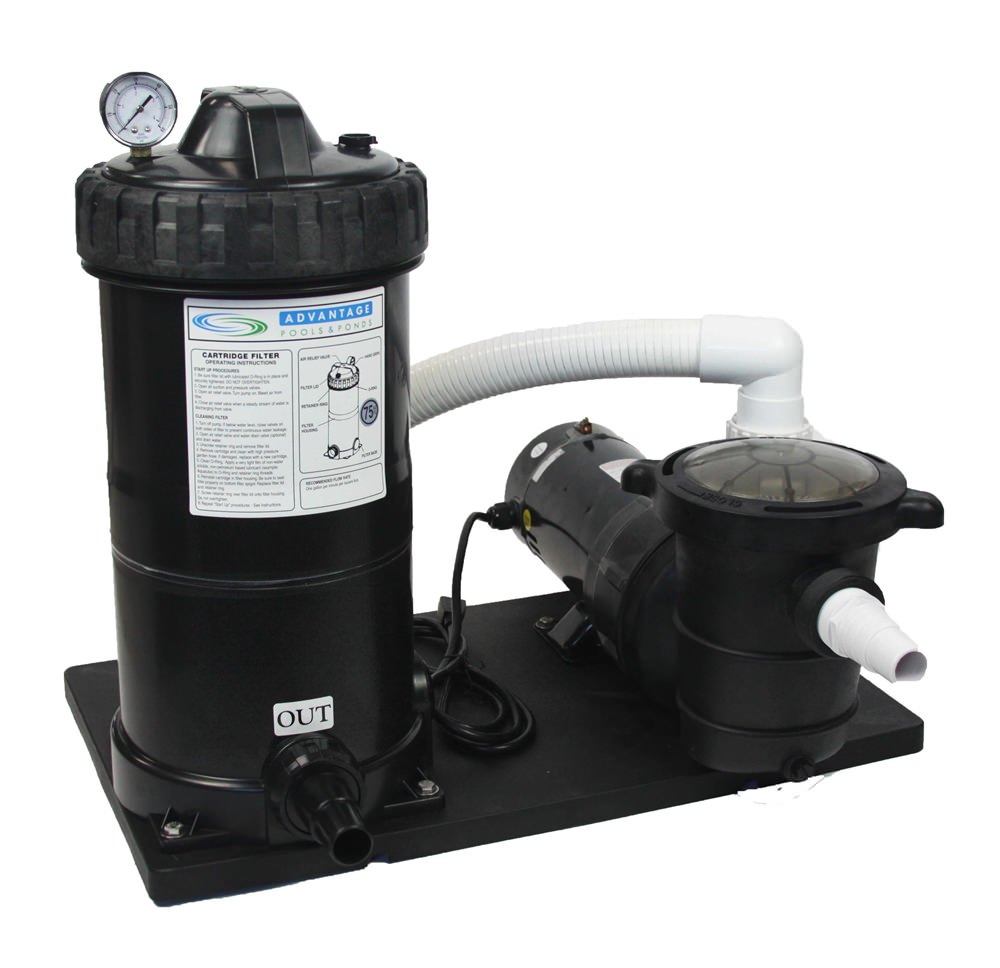 75 SQ. FT. Cartridge Filter - Electric Motors