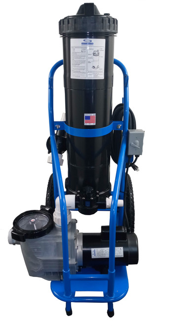 Advantage PortaVac 2.0 portable pool vacuum cart self‑priming 1.5 HP pump