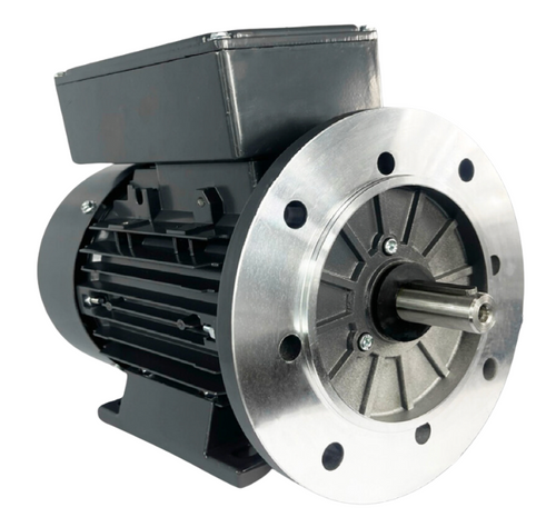 This image features the 1.5KW 1800RPM 90L Frame B5 D Flange motor, a high-performance single-phase electric motor designed for industrial and commercial applications. With its compact D flange design, this motor ensures easy installation in tight spaces, making it ideal for pumps, fans, conveyors, and small machinery. Operating at both 115V and 230V, this IEC-certified motor includes removable feet for versatile mounting and a durable 1045 steel shaft. Perfect for continuous duty applications, this energy-efficient motor is backed by an 18-month warranty, ensuring reliable performance in demanding environments.