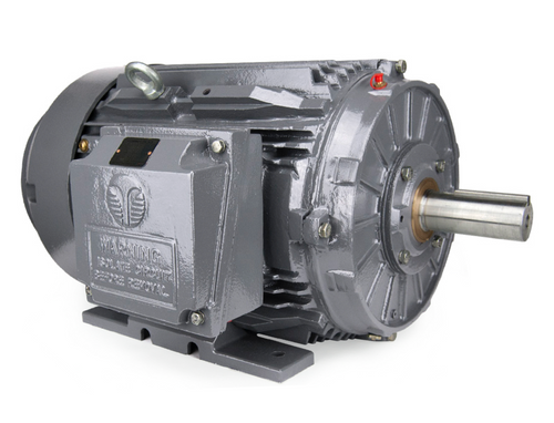 This image features the 40HP 1200RPM 364T IEEE841 Severe Duty Electric Motor, a high-performance three-phase motor engineered for demanding industrial applications. Its robust design ensures reliability in harsh conditions, making it perfect for pumps, compressors, and conveyors. With a sturdy 364T frame, this motor provides easy mounting and installation in various setups.